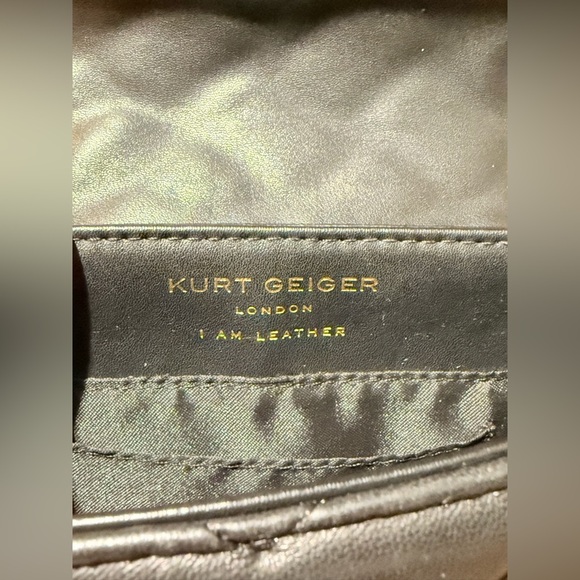 Kurt Geiger Black Mini Kensington Eagle Head Quilted Crossbody Shoulder Bag - Picture 14 of 16